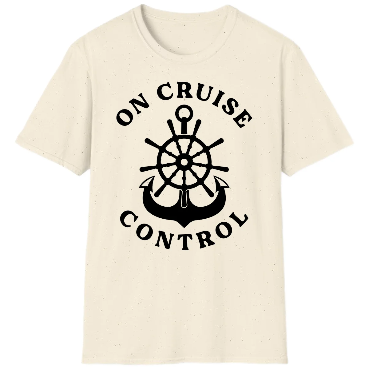 On Cruise Control Nautical Wheel T-Shirt in Natural