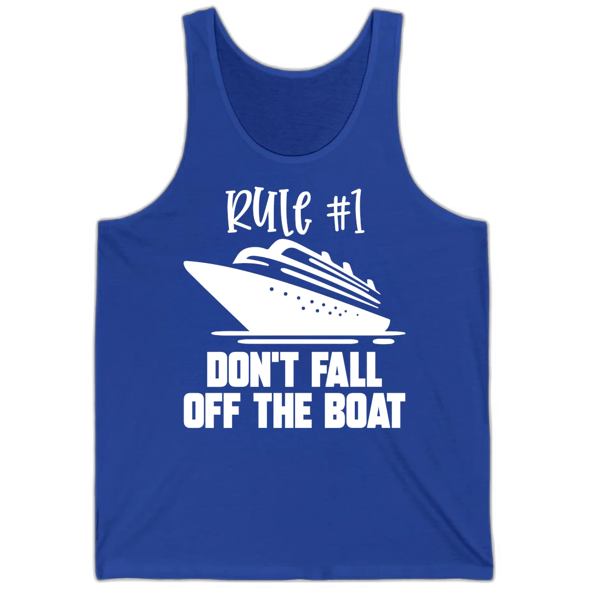 Rule #1 Don't Fall Off The Boat Tank in True Royal