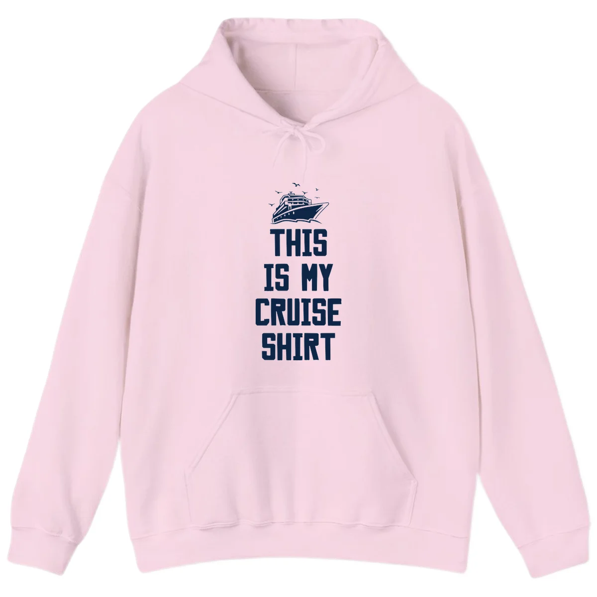 This Is My Cruise Shirt Hoodie in Light Pink
