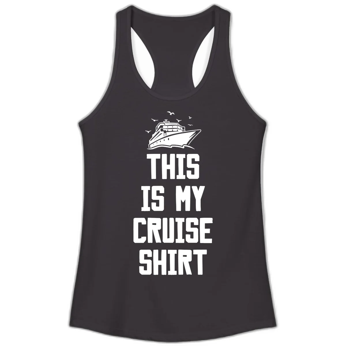 This Is My Cruise Shirt Ladies Tank in Black