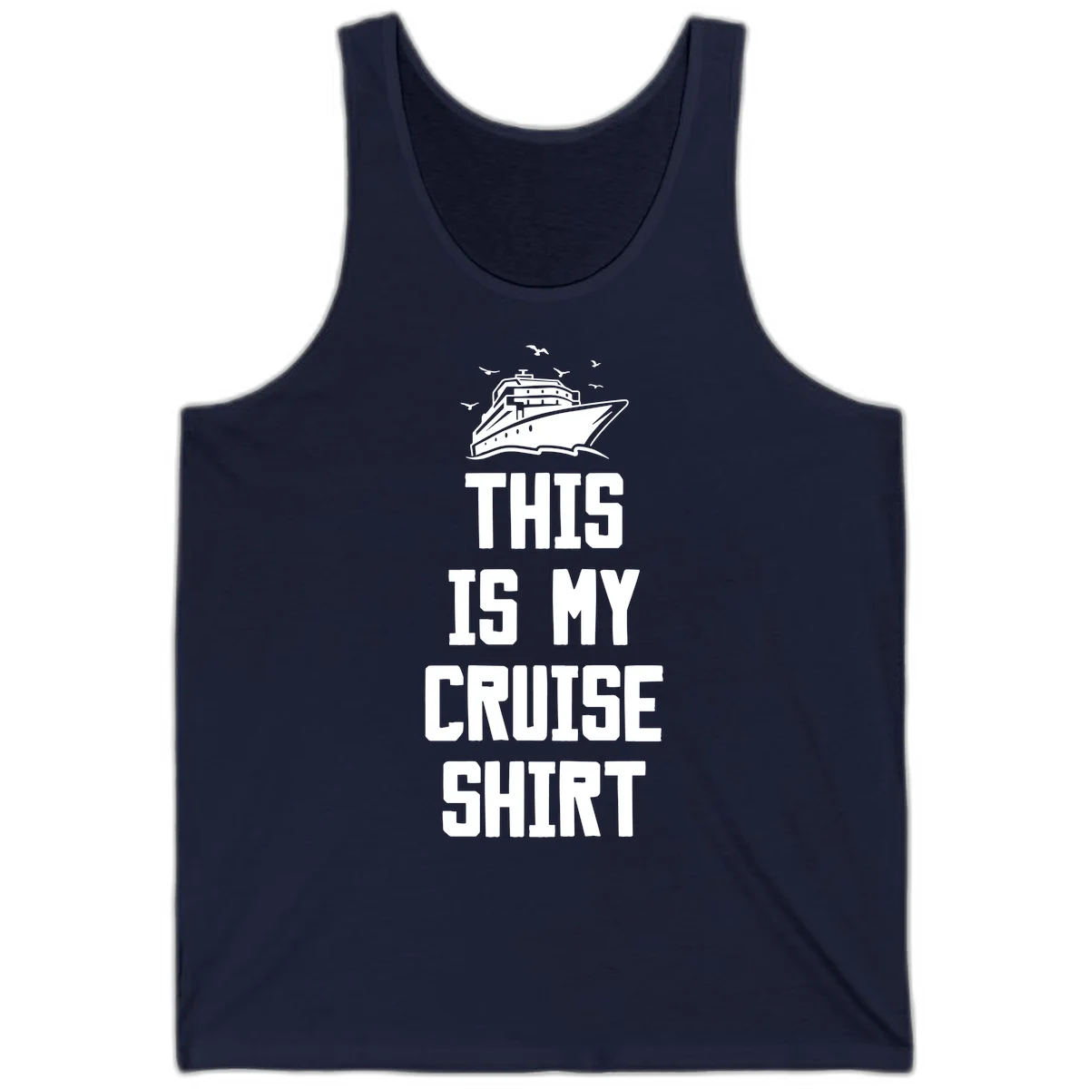 This Is My Cruise Shirt Tank Top in Navy