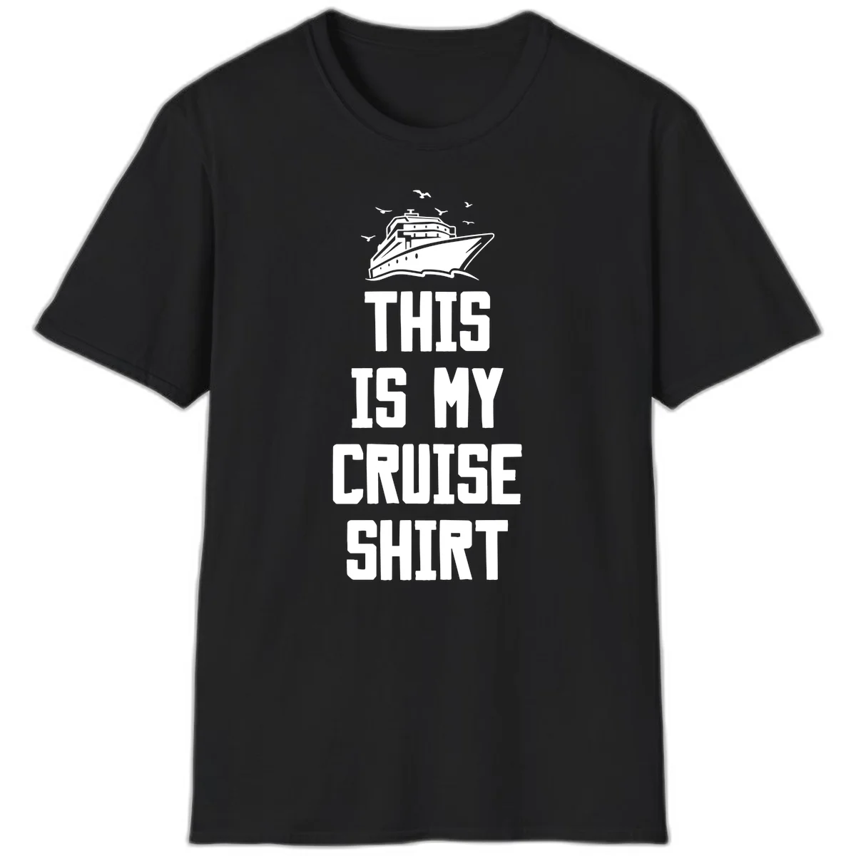 This Is My Cruise Shirt: Your Vacation T-Shirt in Black