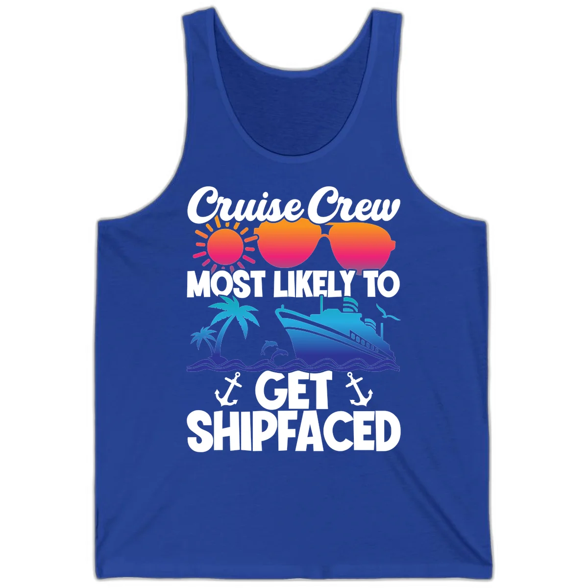 Cruise Crew Most Likely To Get Shipfaced Tank in True Royal
