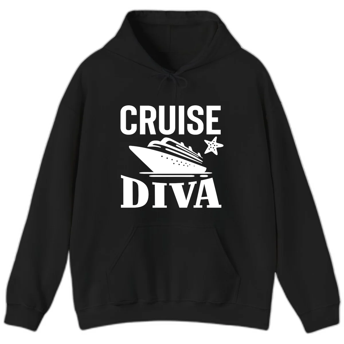 Cruise Diva Hoodie in Black