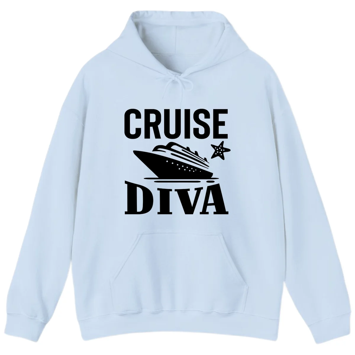 Cruise Diva Hoodie in Light Blue