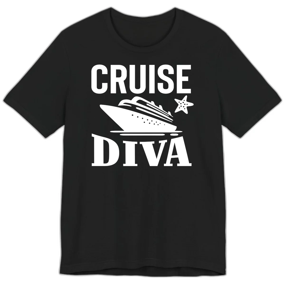 Cruise Diva Premium T-Shirt in Black