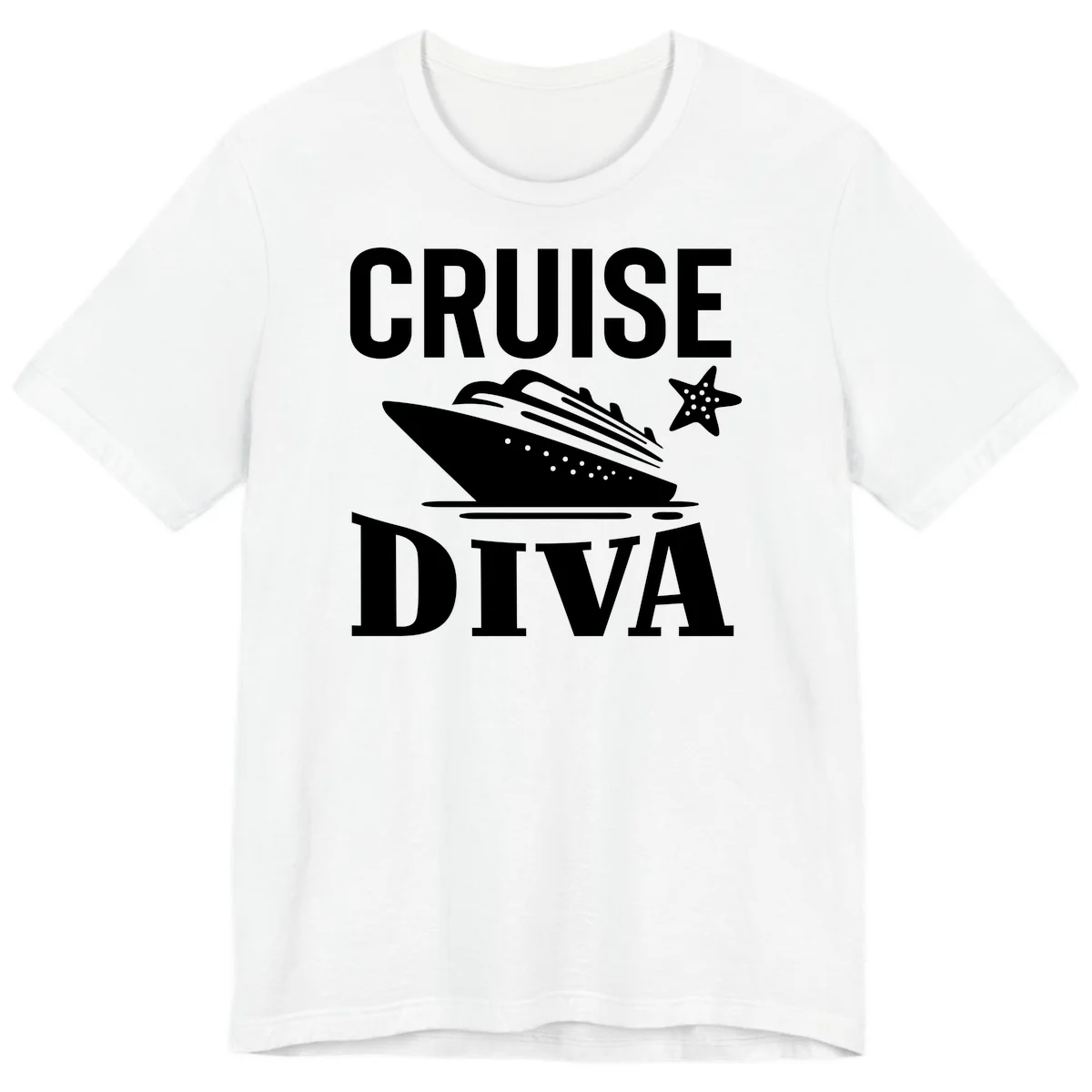 Cruise Diva Premium T-Shirt in White