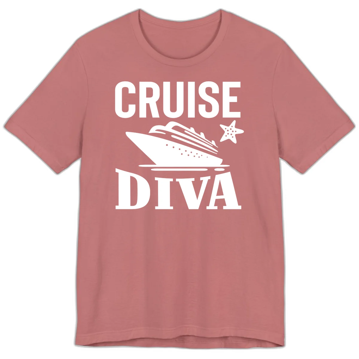 Cruise Diva Premium T-Shirt in Mauve