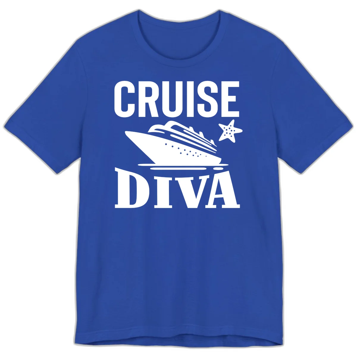 Cruise Diva Premium T-Shirt in True Royal