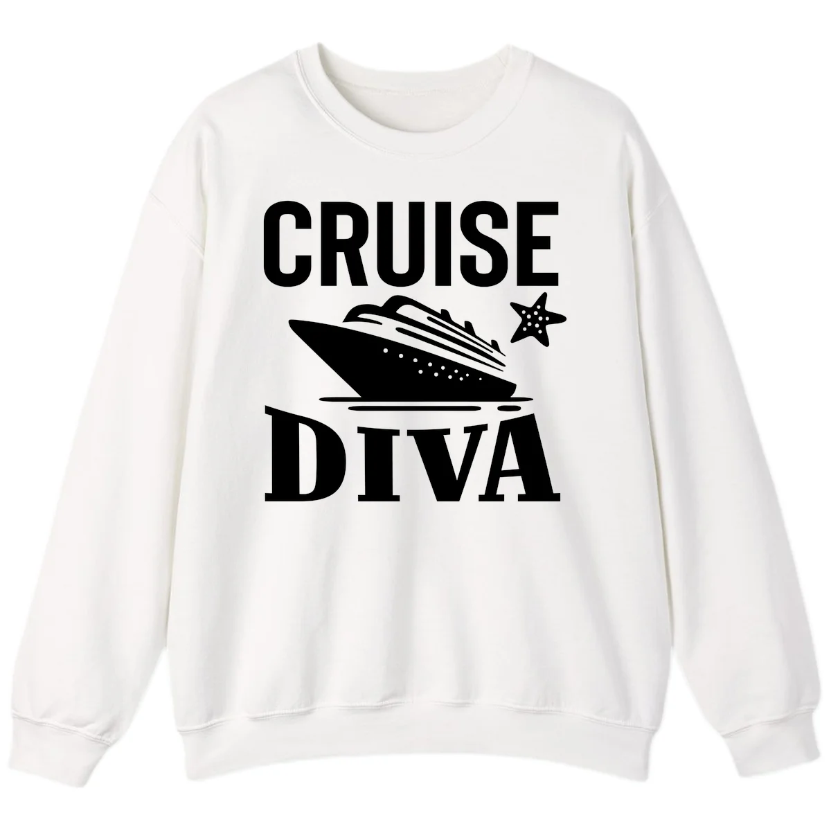 Cruise Diva Sweatshirt in White