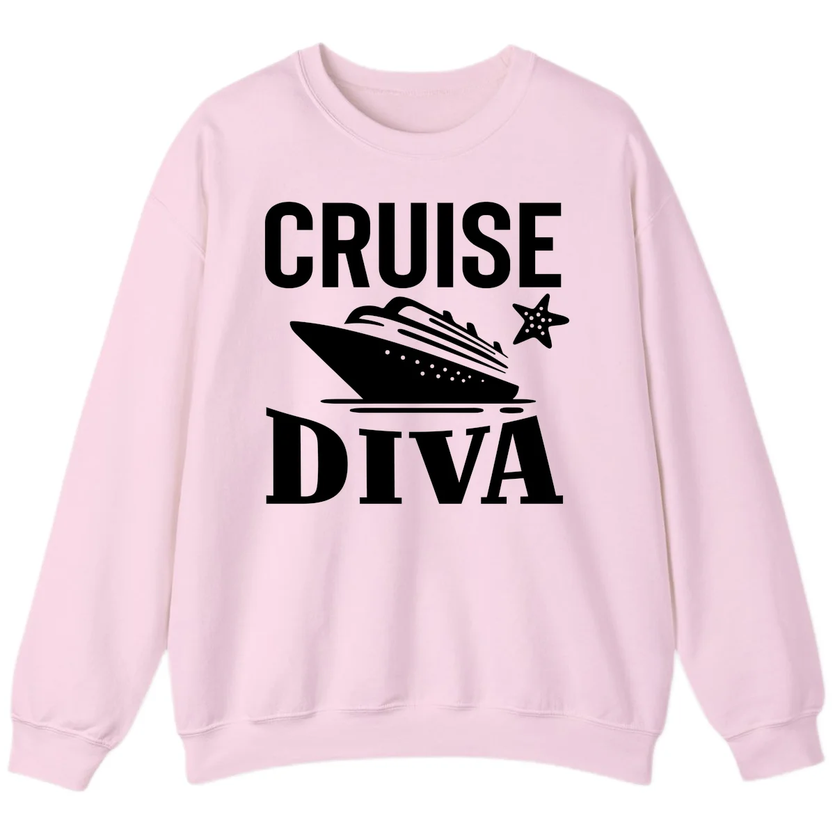 Cruise Diva Sweatshirt in Light Pink