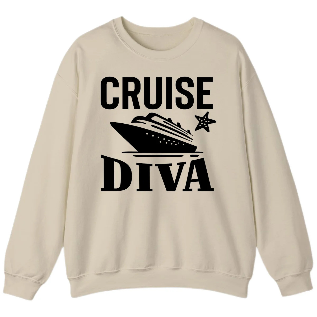 Cruise Diva Sweatshirt in Sand