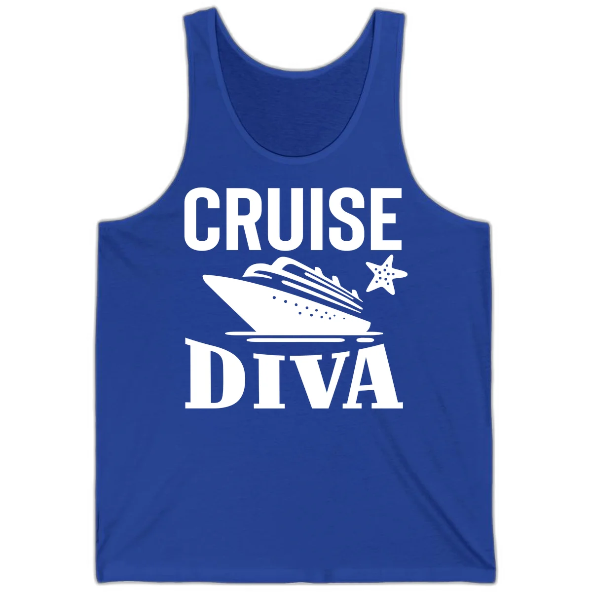 Cruise Diva Tank Top in True Royal