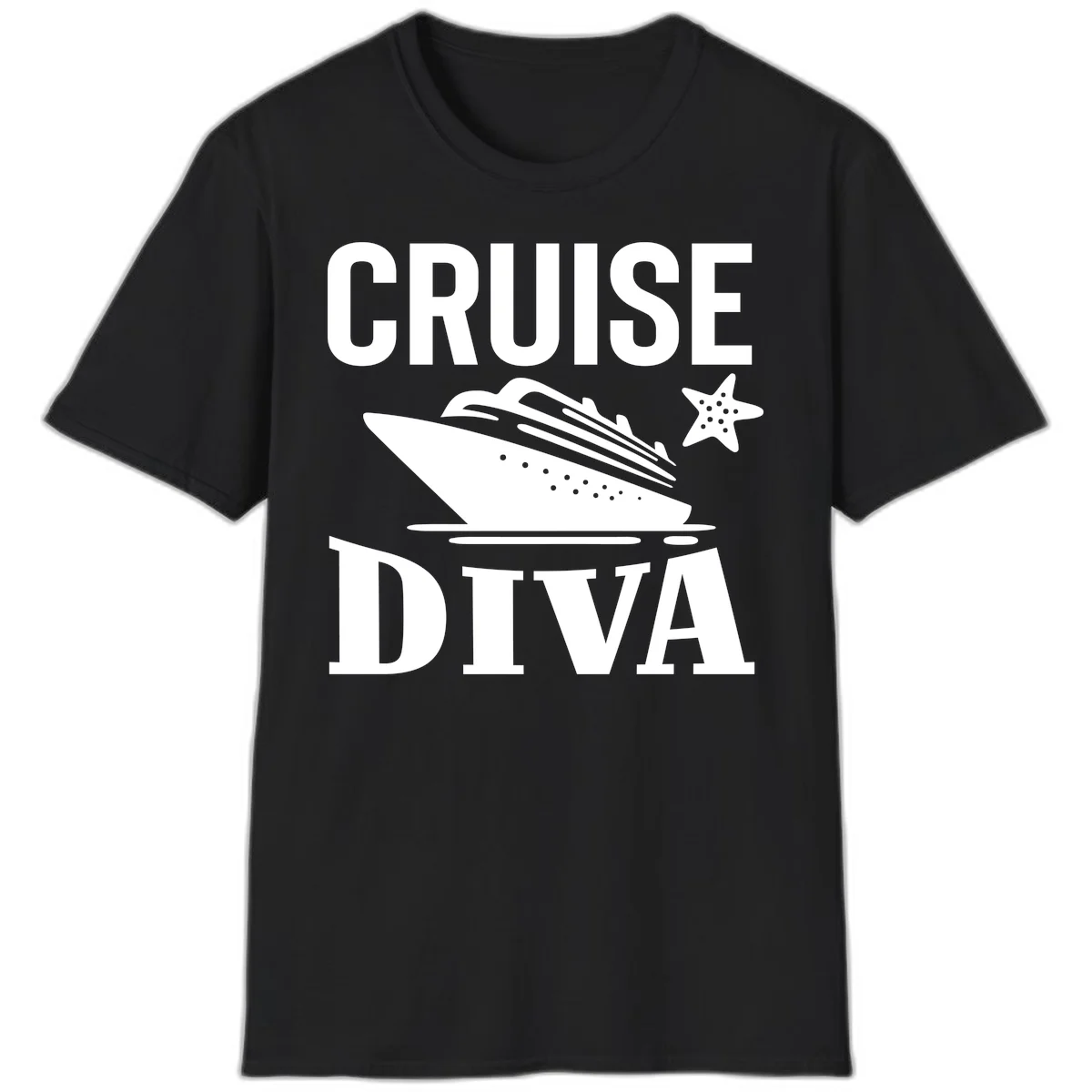 Cruise Diva T-Shirt in Black
