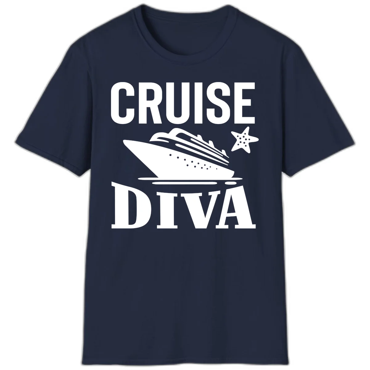 Cruise Diva T-Shirt in Navy
