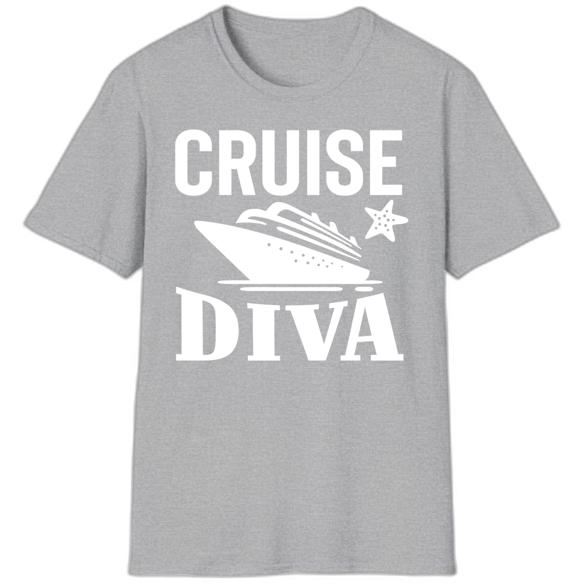 Cruise Diva T-Shirt in Sport Grey