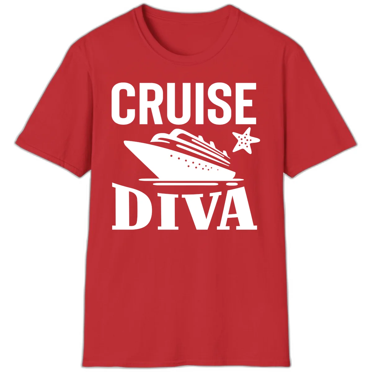 Cruise Diva T-Shirt in Red