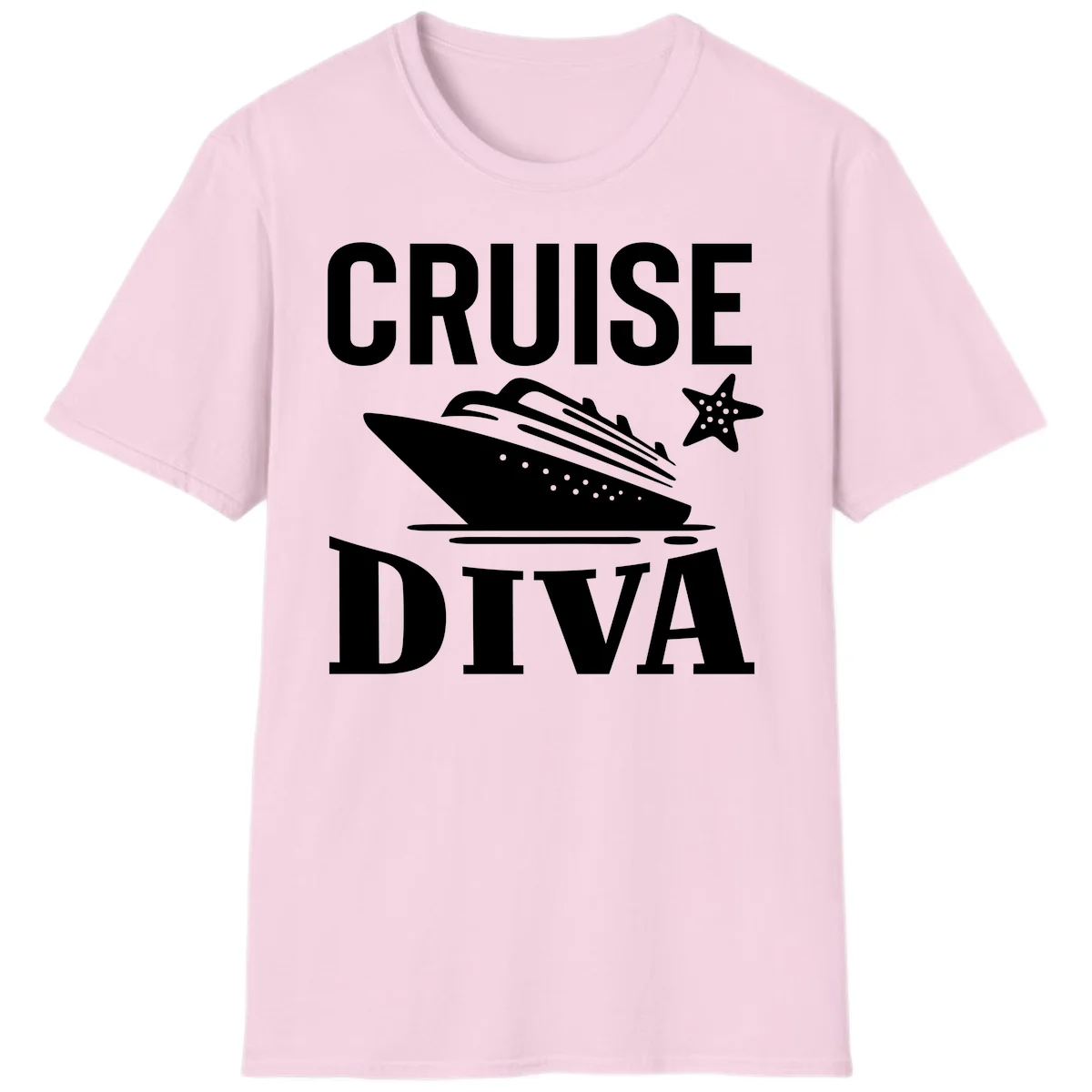 Cruise Diva T-Shirt in Light Pink