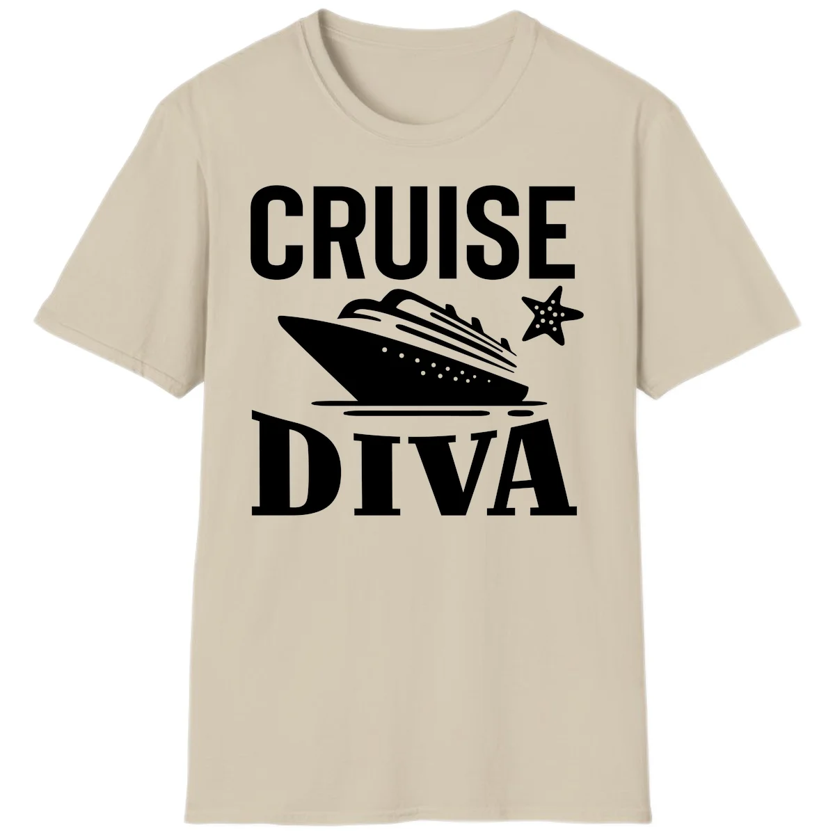 Cruise Diva T-Shirt in Sand