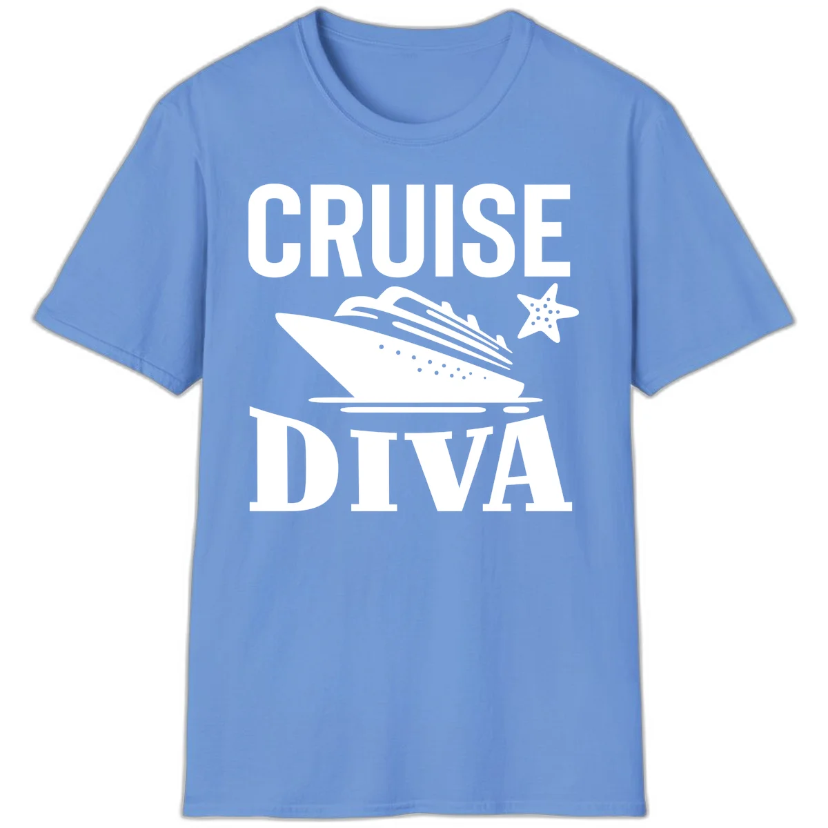 Cruise Diva T-Shirt in Carolina Blue