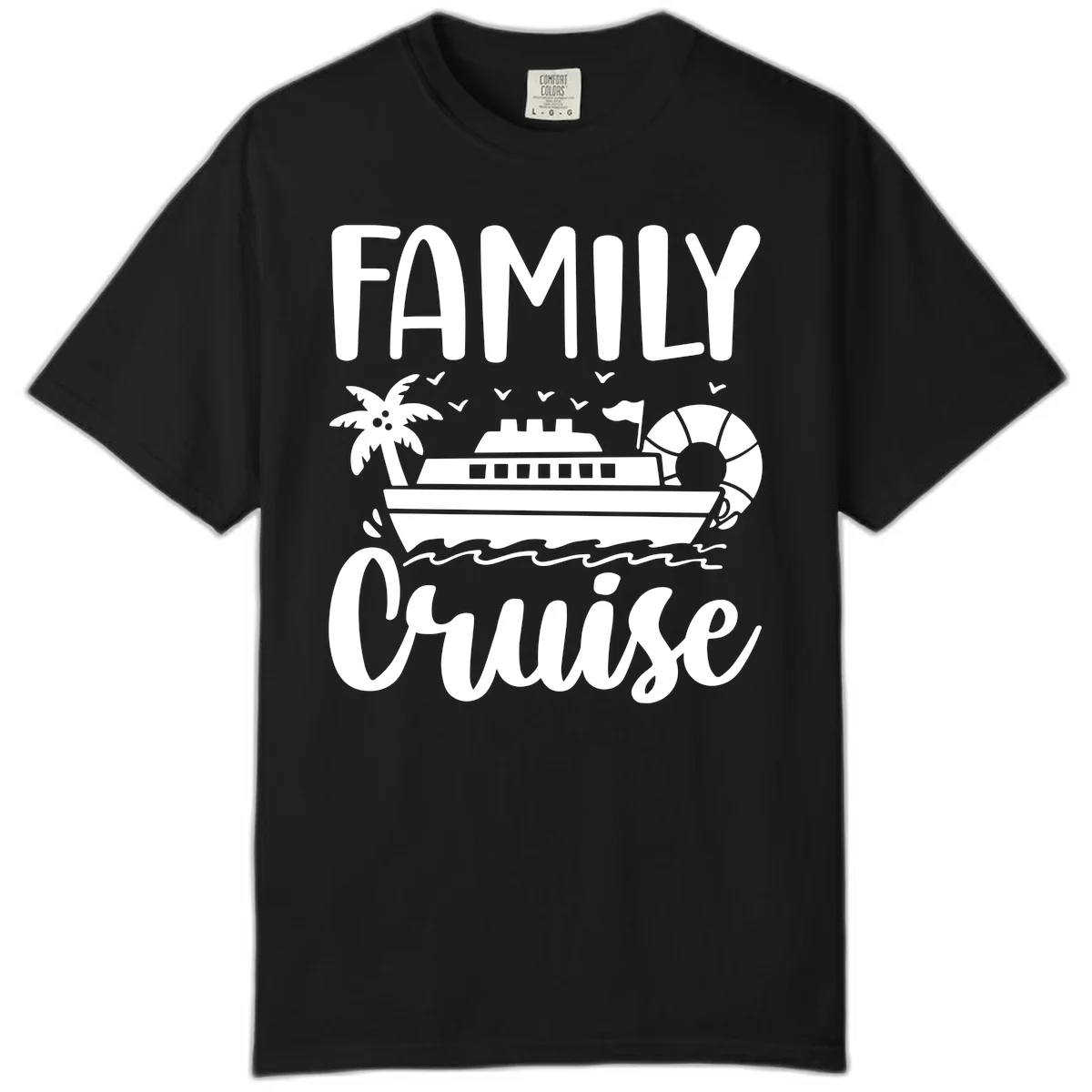 Family Cruise Vacation Comfort Color in Black