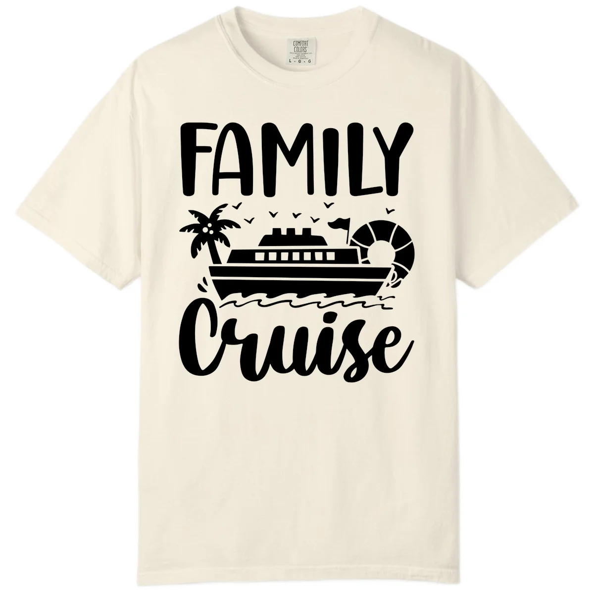 Family Cruise Vacation Comfort Color in Ivory