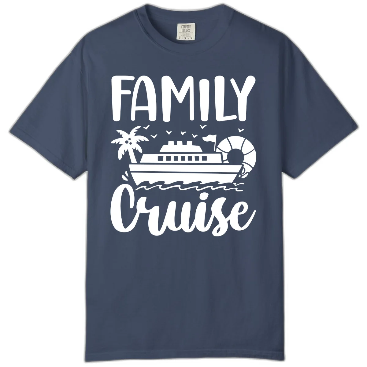 Family Cruise Vacation Comfort Color in Midnight