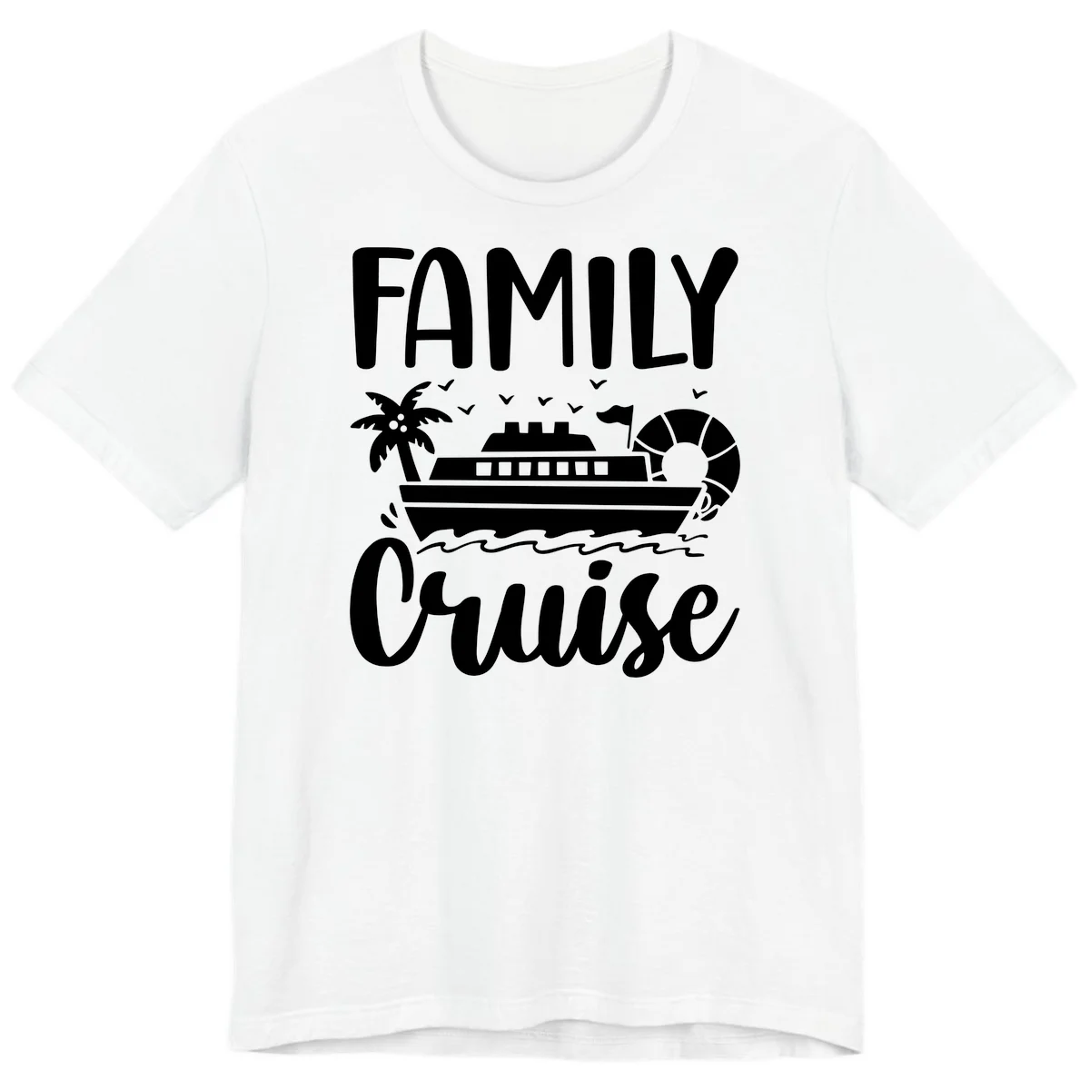 Family Cruise Vacation Premium T-Shirt in White