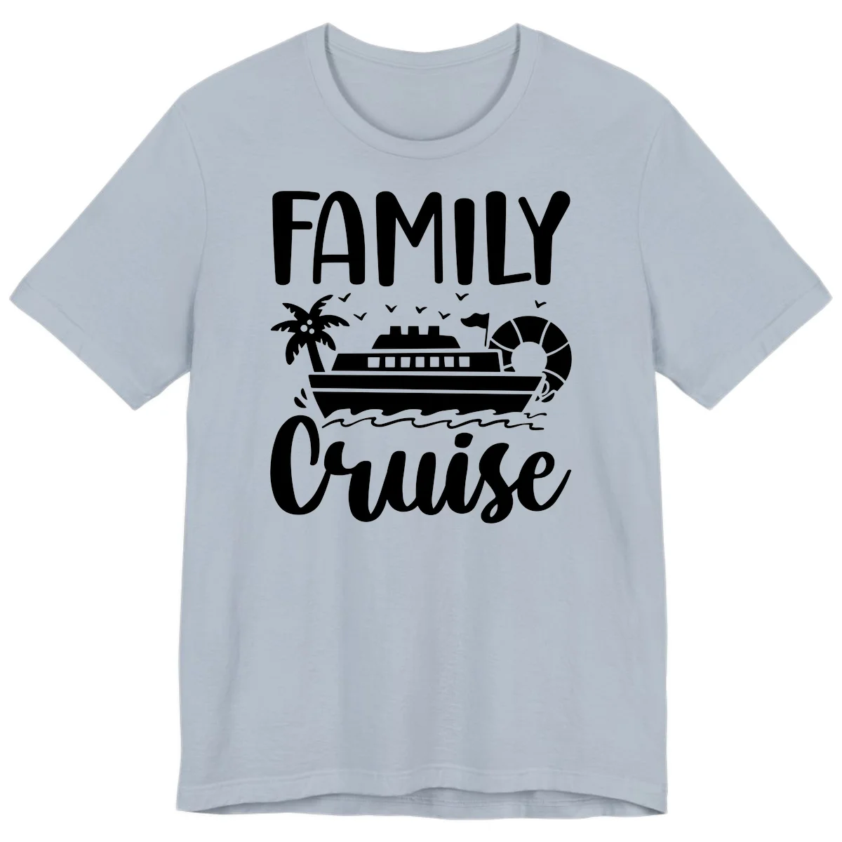 Family Cruise Vacation Premium T-Shirt in Light Blue