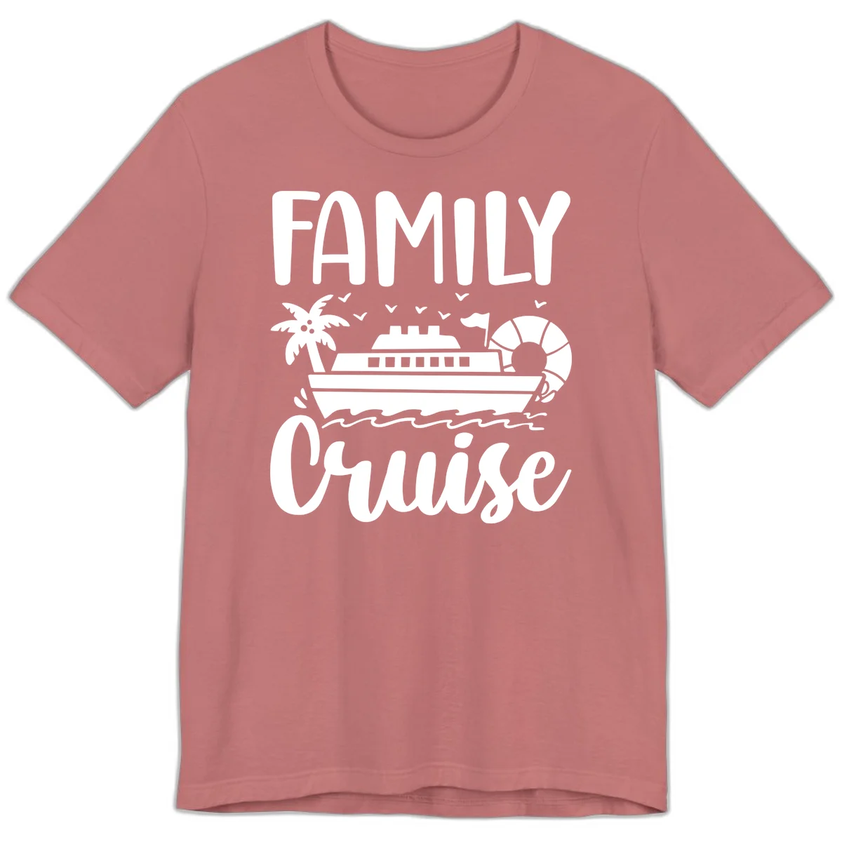 Family Cruise Vacation Premium T-Shirt in Mauve