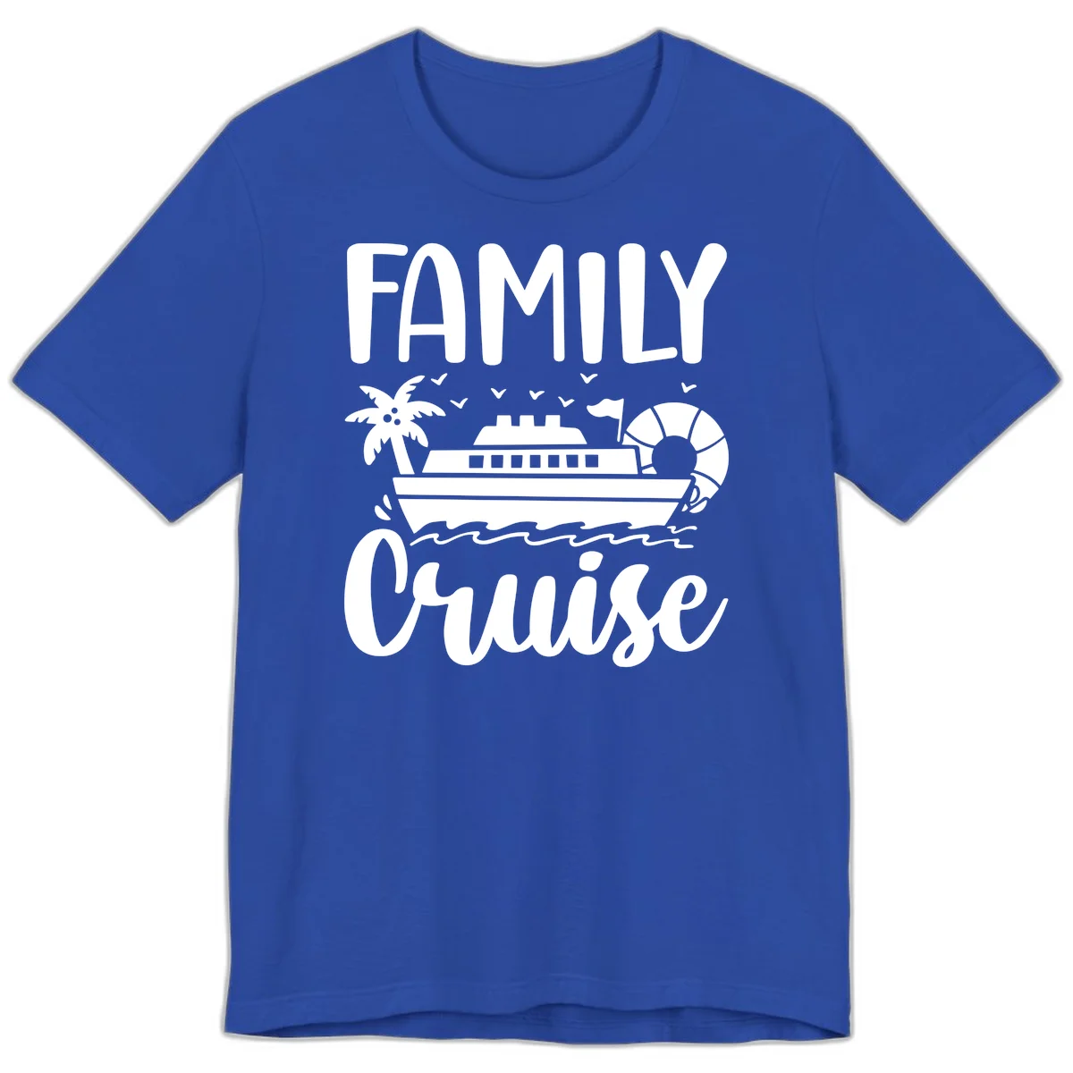 Family Cruise Vacation Premium T-Shirt in True Royal