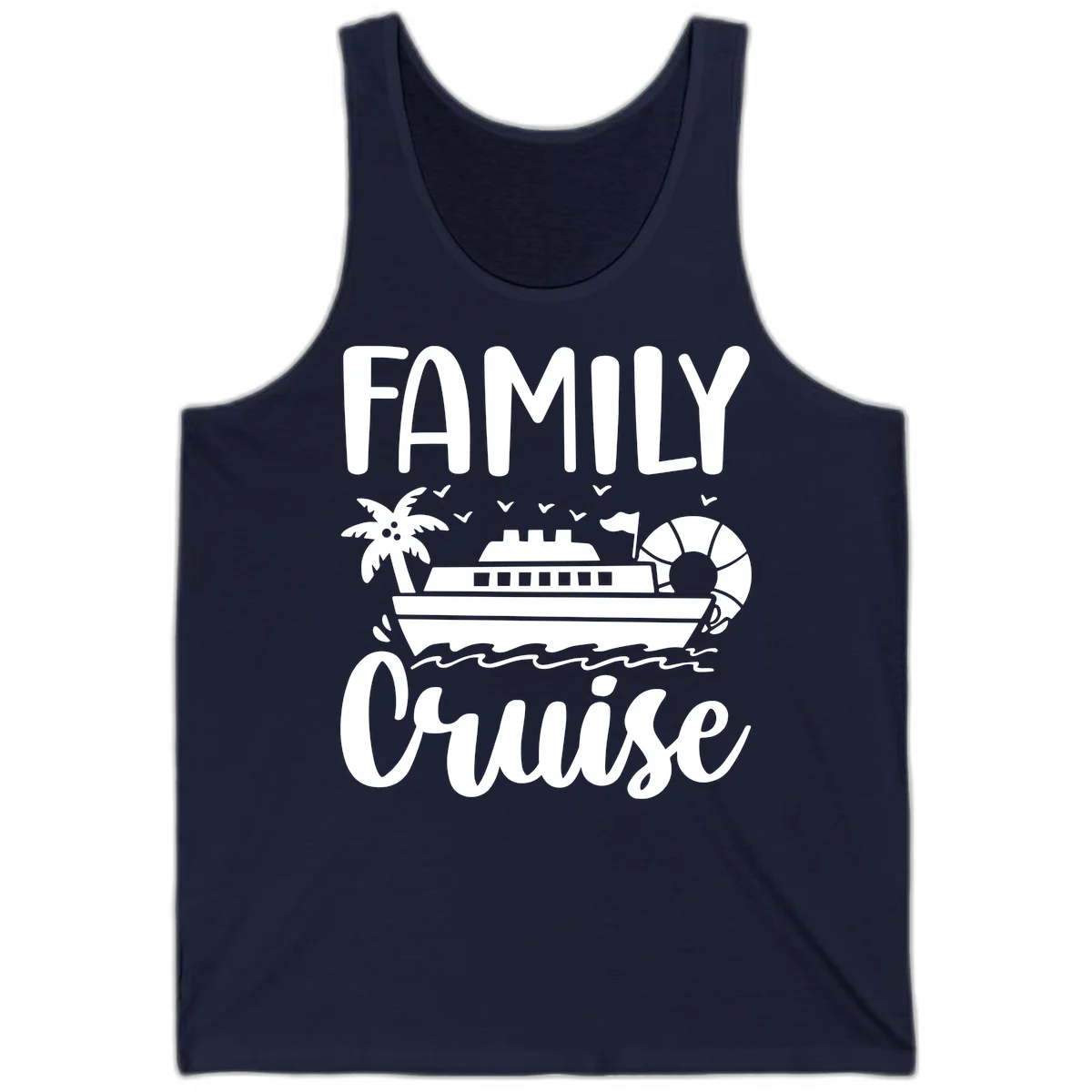 Family Cruise Vacation Tank in Navy