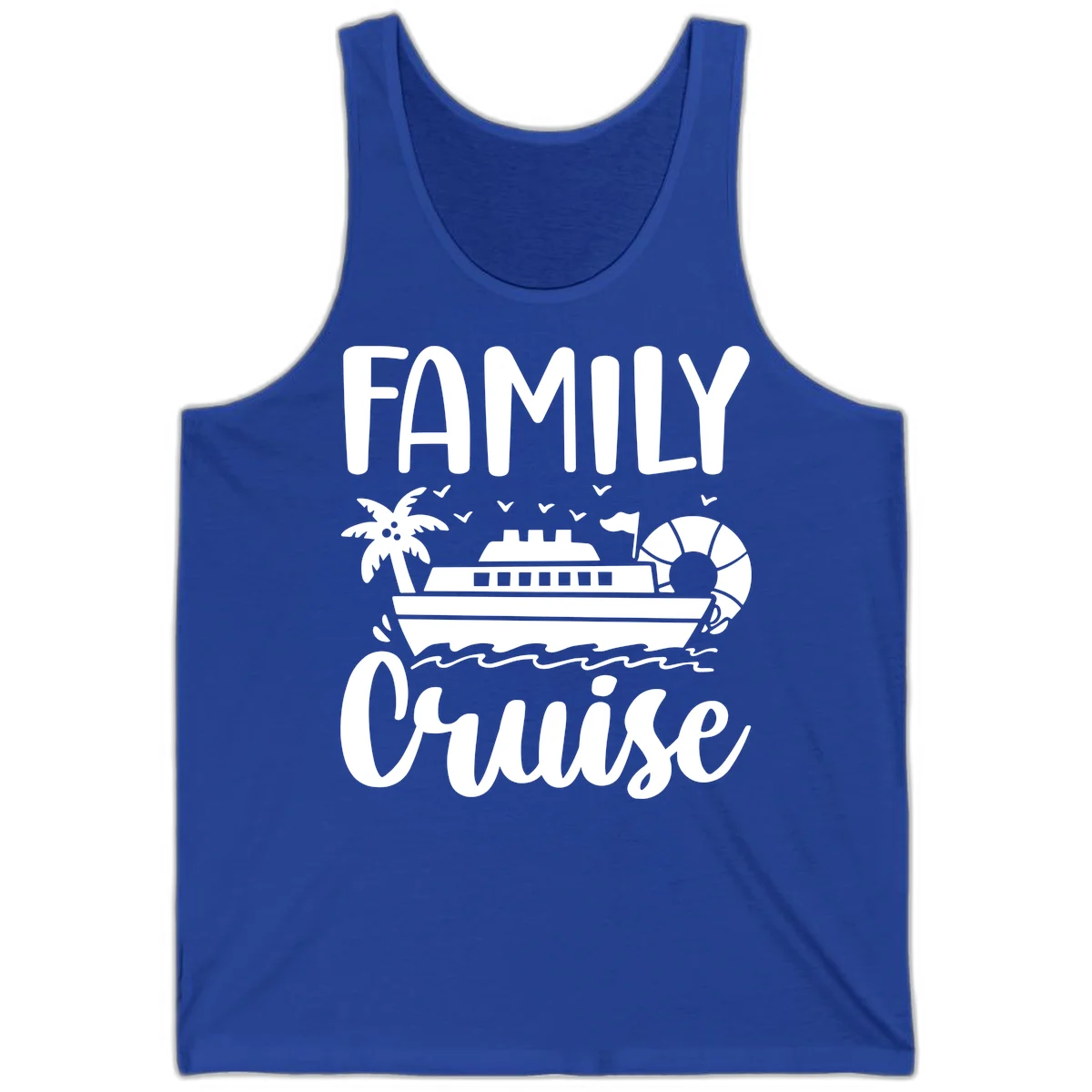 Family Cruise Vacation Tank in True Royal