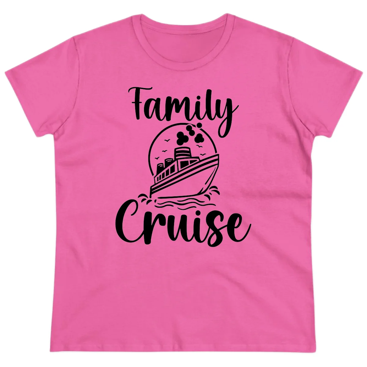 Family Cruise Adventure Ship Women's T-Shirt in Azalea