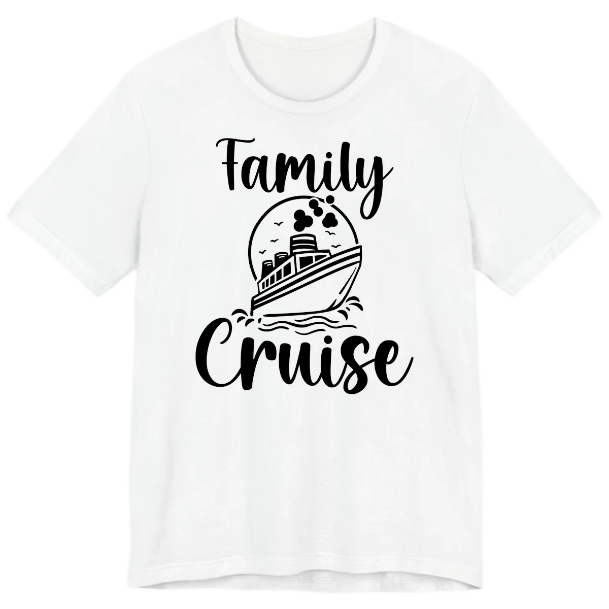 Family Cruise Adventure Ship Premium T-Shirt in White