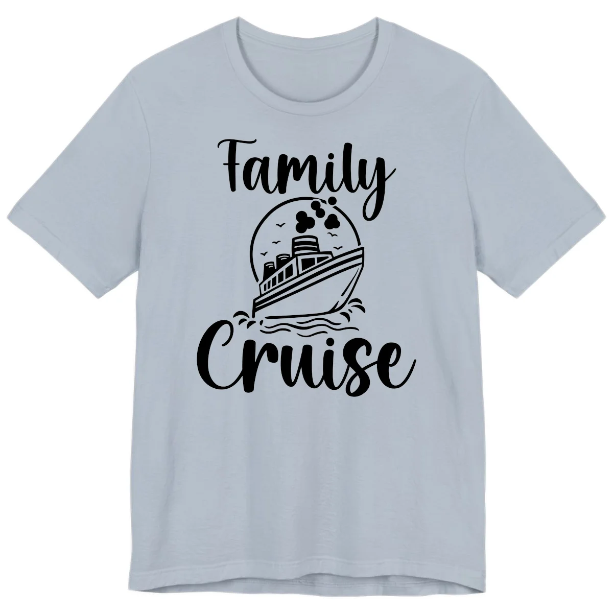 Family Cruise Adventure Ship Premium T-Shirt in Light Blue