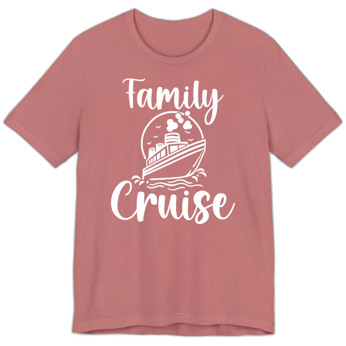 Family Cruise Adventure Ship Premium T-Shirt in Mauve