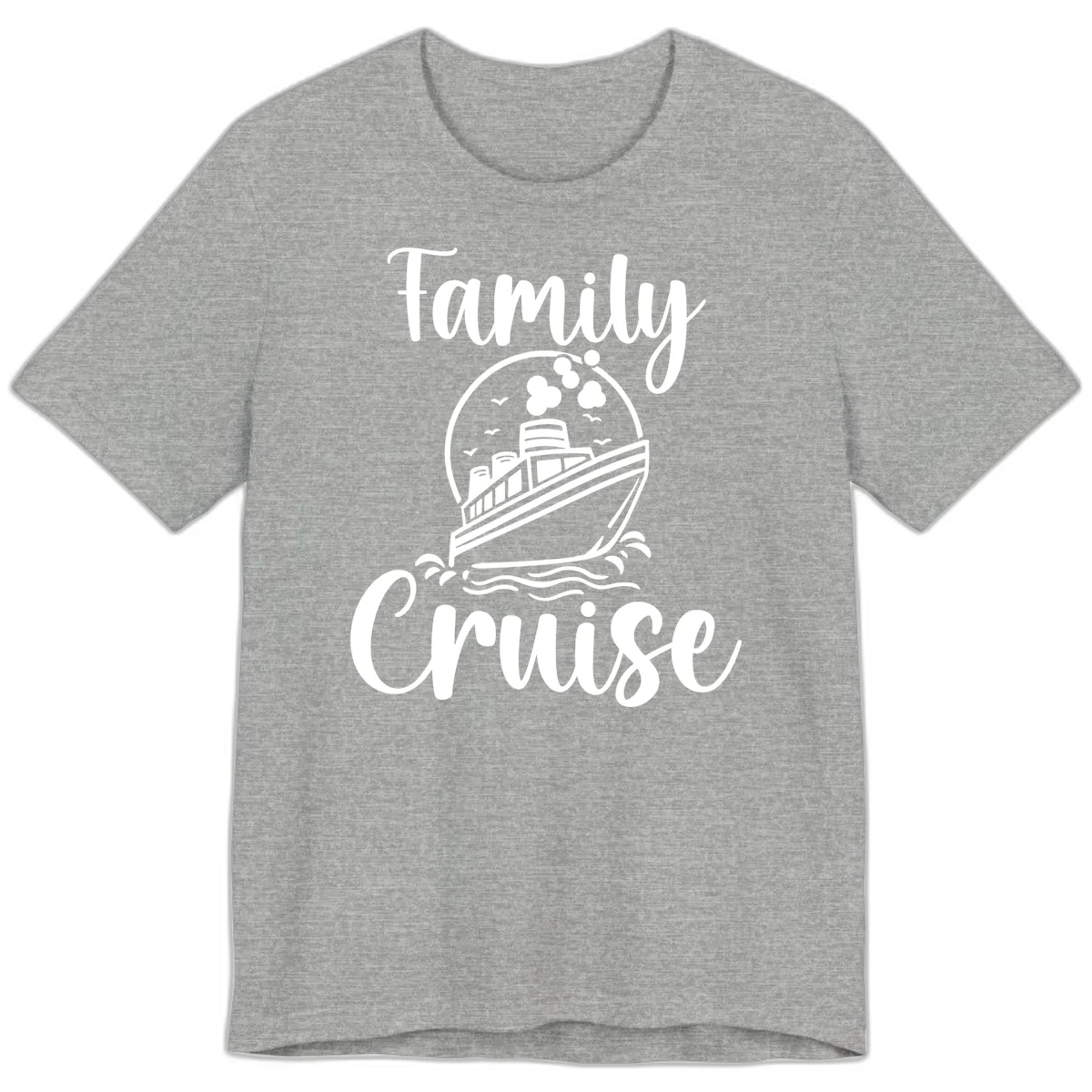 Family Cruise Adventure Ship Premium T-Shirt in Athletic Heather