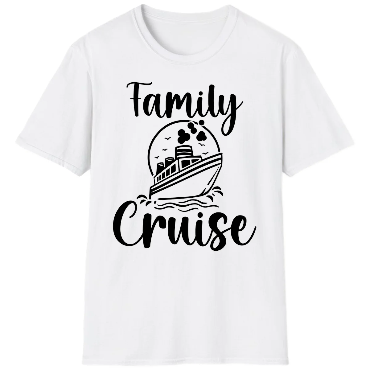 Family Cruise Adventure Ship Classic T-Shirt in White