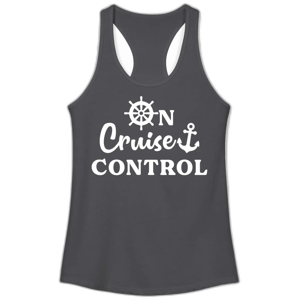On Cruiset Control Ladies Tank in Solid Dark Gray