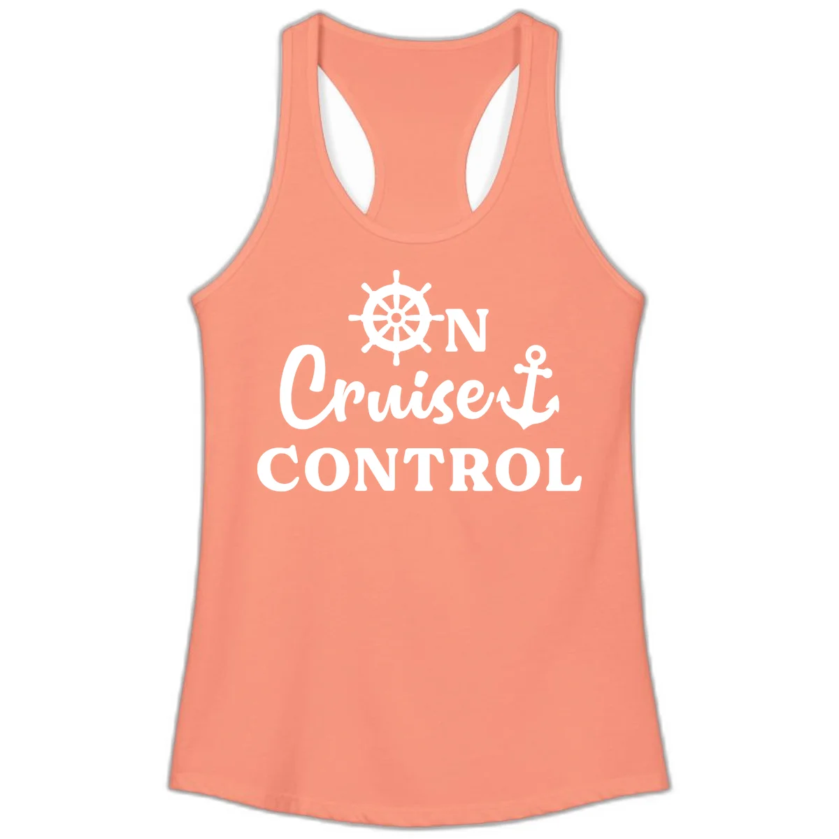 On Cruiset Control Ladies Tank in Solid Light Orange