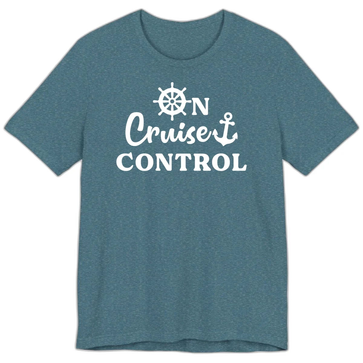On Cruiset Control Premium T-Shirt in Heather Deep Teal