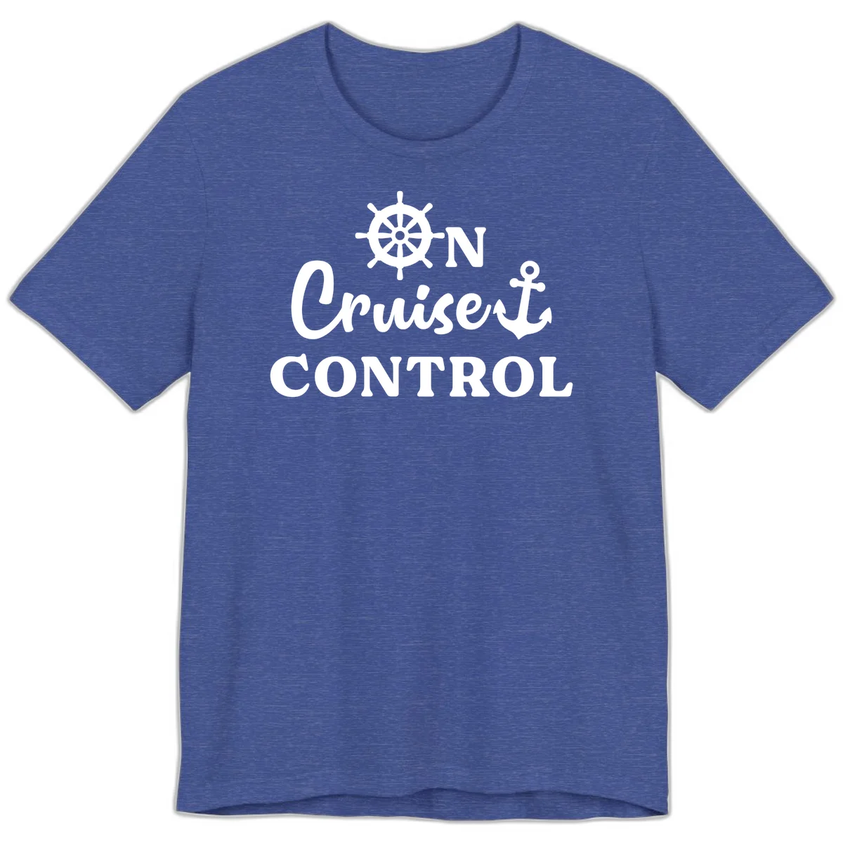 On Cruiset Control Premium T-Shirt in Heather True Royal
