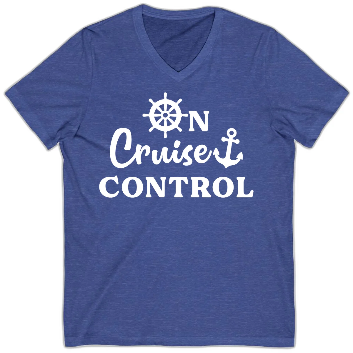 On Cruiset Control V-Neck in Heather True Royal