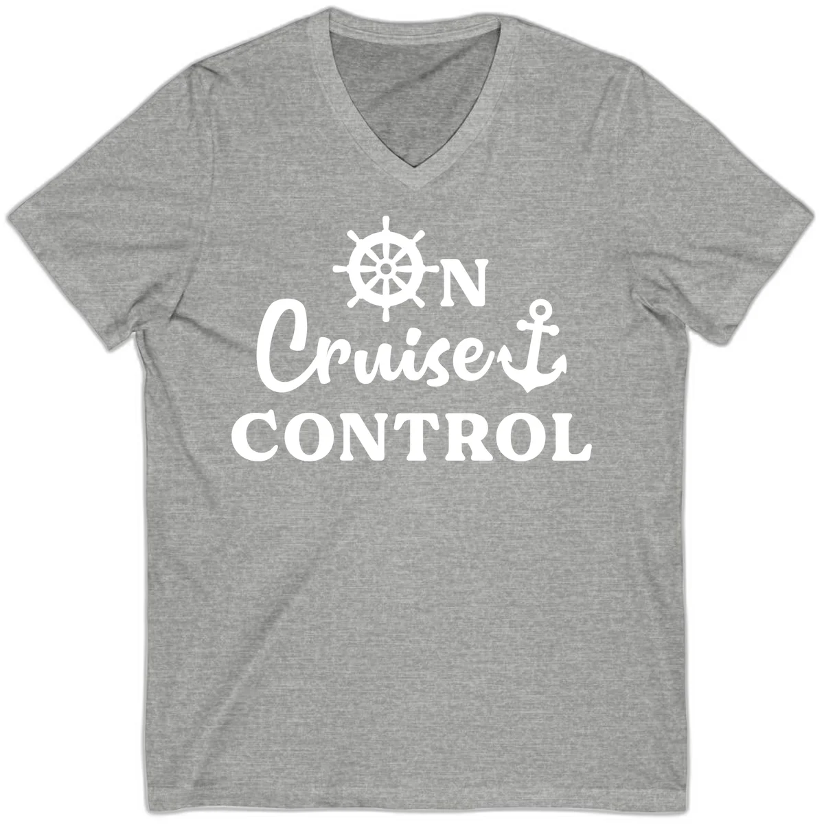 On Cruiset Control V-Neck in Athletic Heather