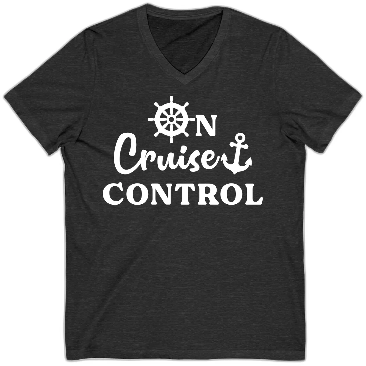 On Cruiset Control V-Neck in Dark Grey Heather