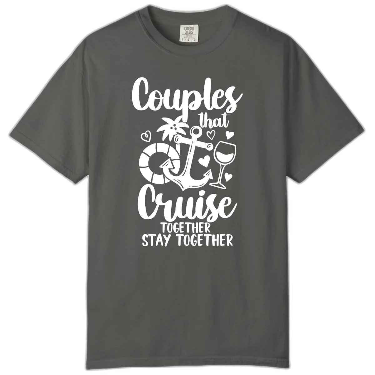 Couples That Cruise Together Comfort Color in Pepper