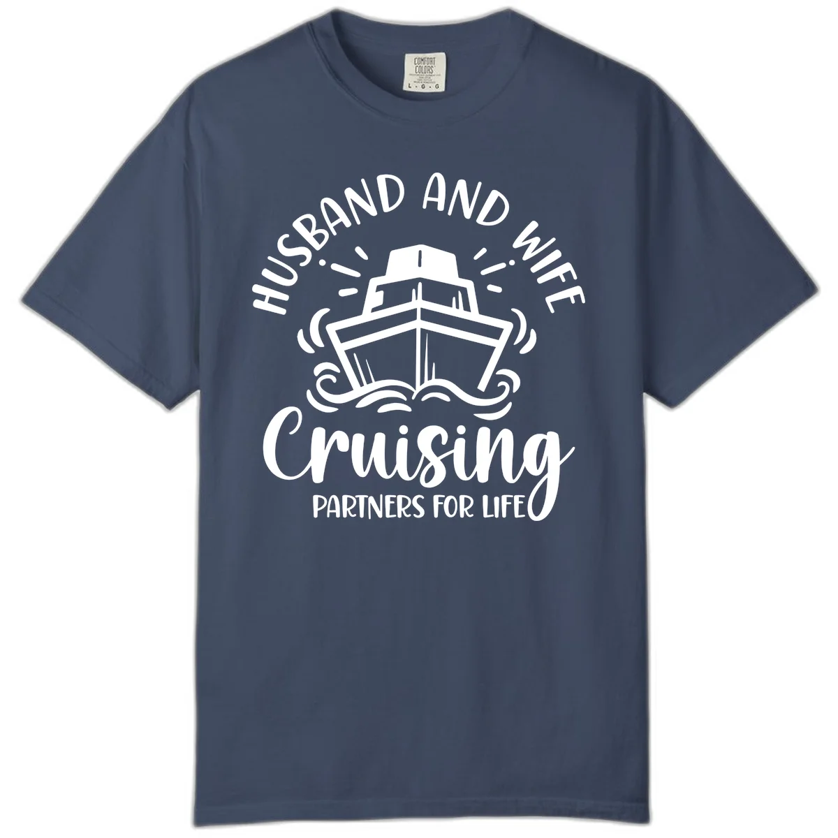 Husband And Wife Cruising Partners Comfort Color in Midnight