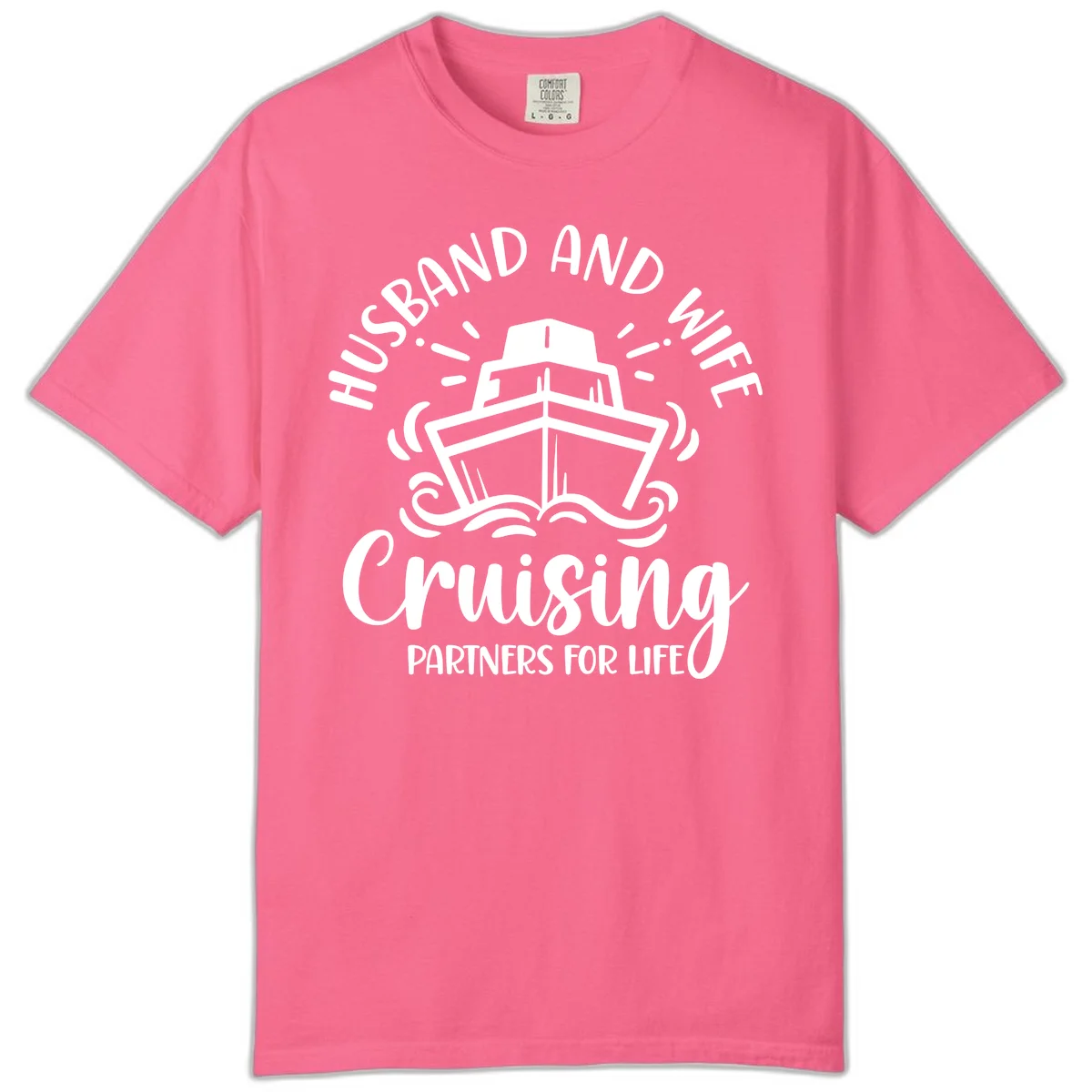 Husband And Wife Cruising Partners Comfort Color in Crunchberry