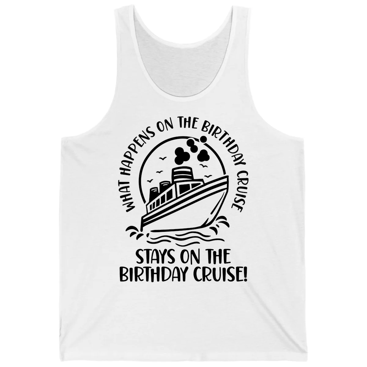 What Happens On The Birthday Cruise Tank in White
